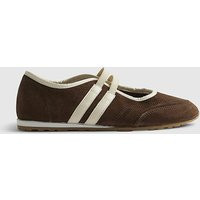 River Island Womens Brown Suede Double Strap Shoes | River Island UK & IE