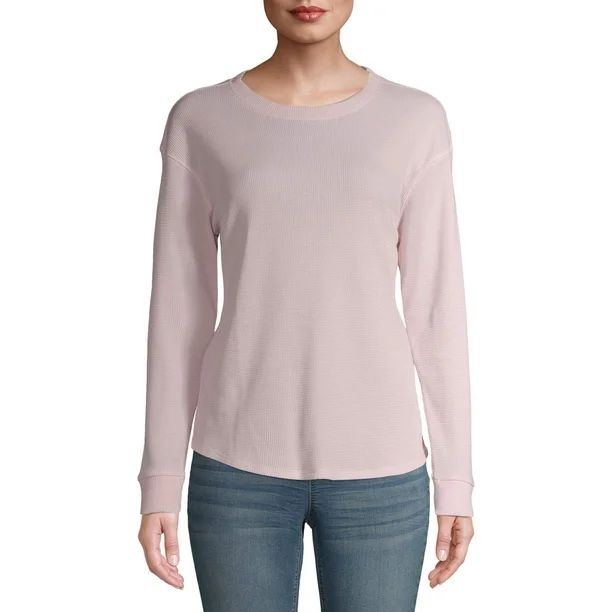 Time and Tru Women's Long Sleeve Thermal T-Shirt | Walmart (US)