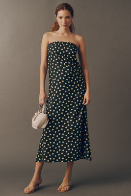 Sunday Ritual Linen Strapless Midi Dress | Anthropologie (US)