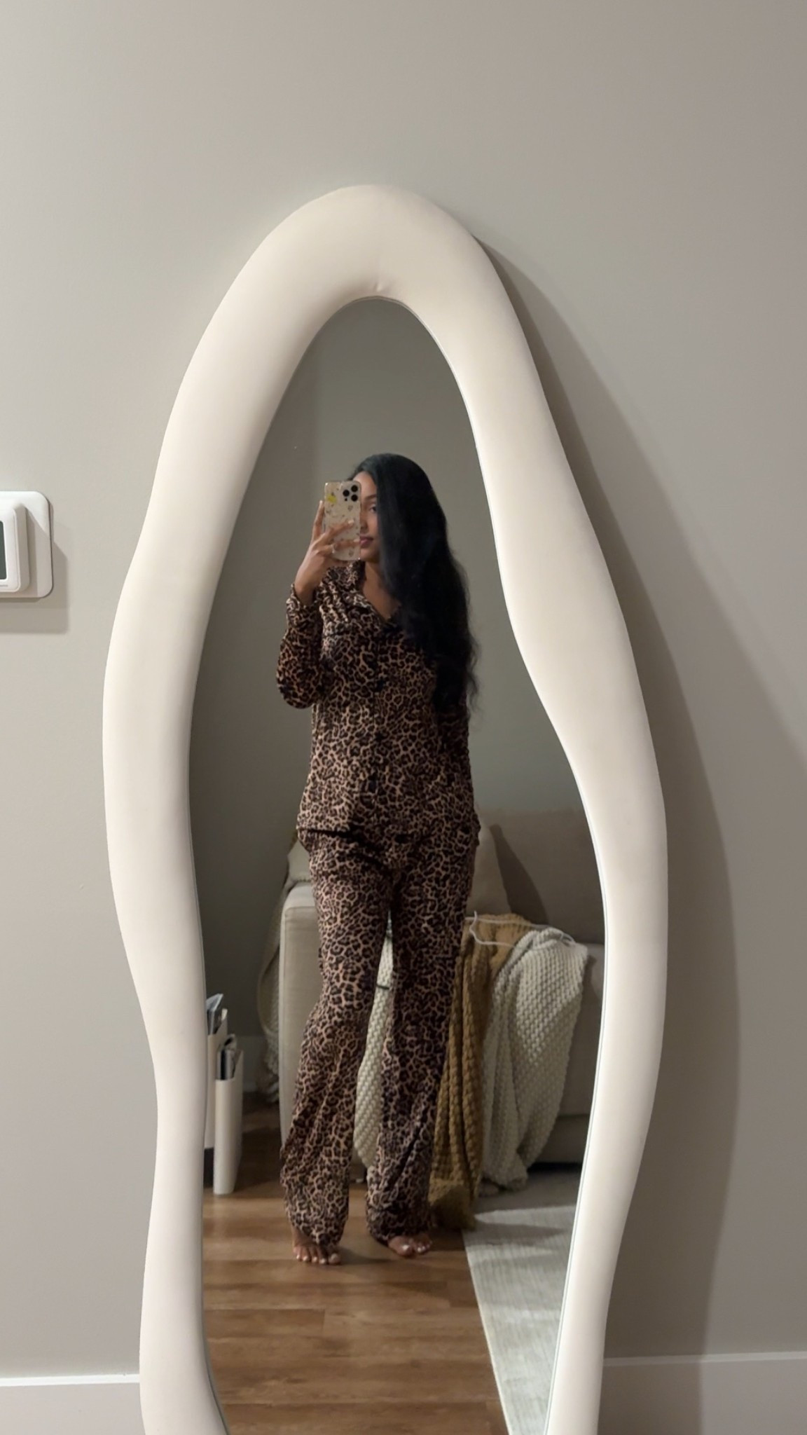 The softest cheetah print pjs 🤎