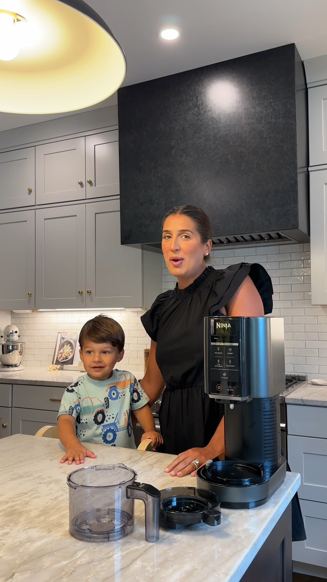 Sharing our fave ninja creami from @walmart 🍦. It’s great for the whole family! Also linking our outfits 🖤 #walmartpartner #walmarthome

#LTKFamily #LTKHome