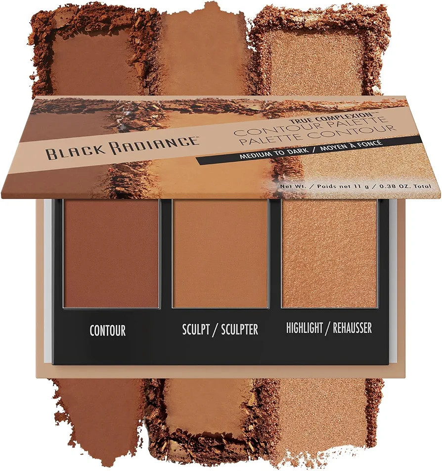 Black Radiance True Complexion Contour Palette, Medium to Dark, 0.38 Ounce | Amazon (US)