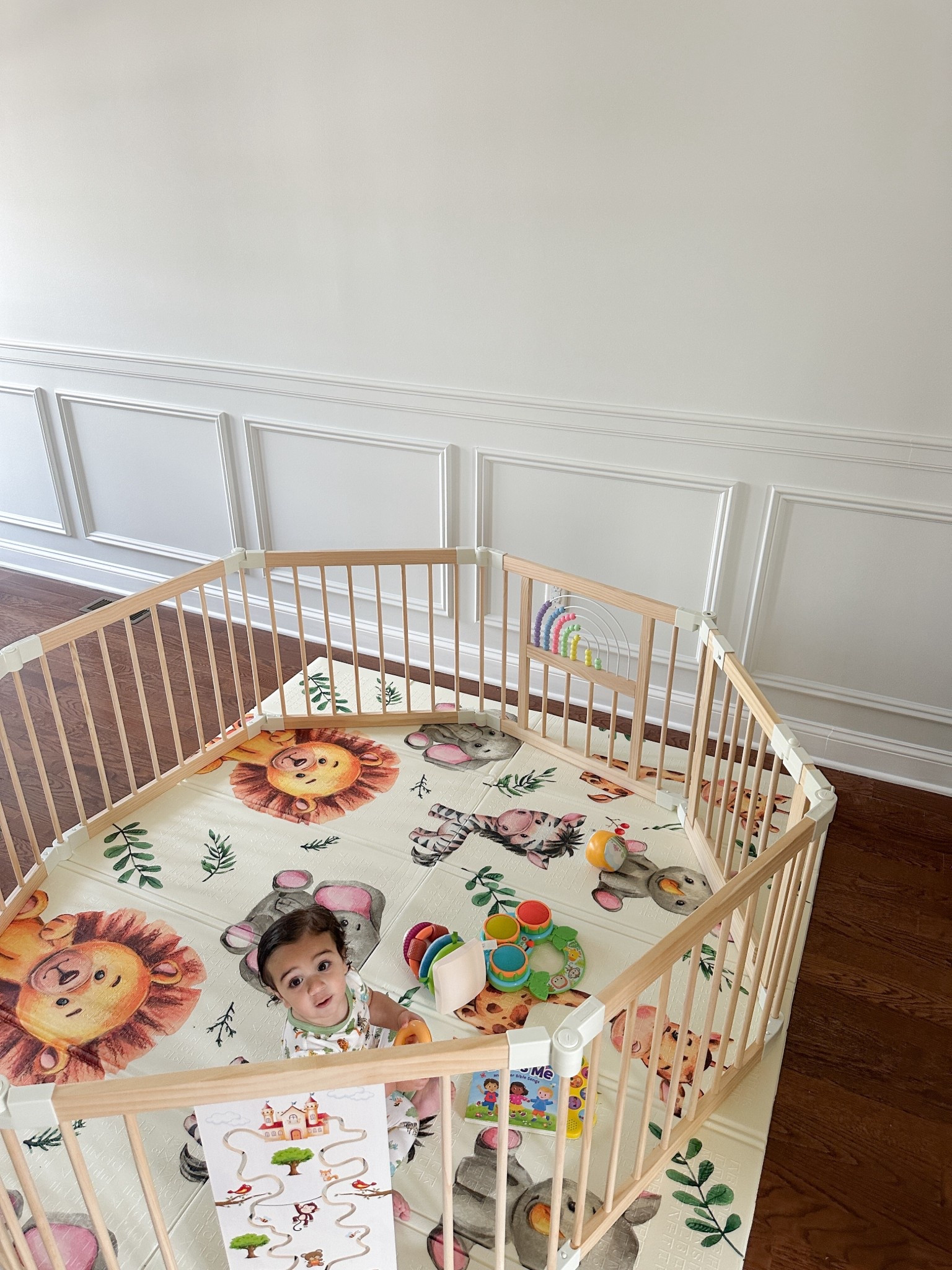 OK officially OBSESSED with this playpen!
My son has so much fun in it & It was a breeze to put together!

The mat underneath comes in sooo many cute designs- I kinda want them all!!!
Total game changer for playtime!
#LTKBaby #LTKKids #LTKFamily #Playroom #BabyMustHaves #ToddlerFun #LTKHome #LTKFinds #LTKObsessed #PlaypenLife #LTKAmazon #AmazonFinds #TargetFinds #LTKMom

#LTKBaby #LTKU #LTKHome