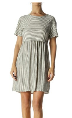 Urban Outfitters Women's T Shirt Dress Striped Green Short Sleeve Size Small  | eBay | eBay US