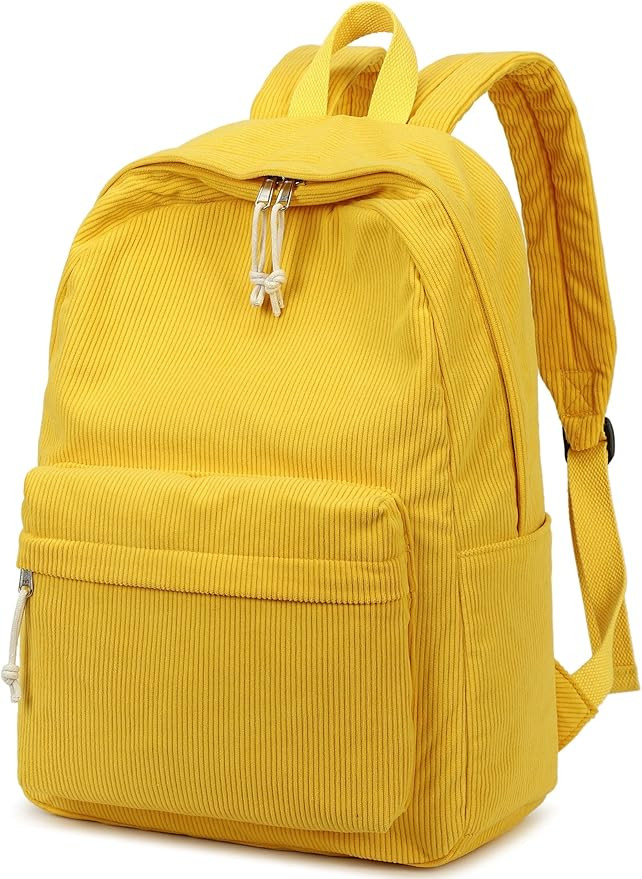 BTOOP School Backpack for Teens Large Corduroy Bookbag Lightweight Girls Boys Casual High School ... | Amazon (US)