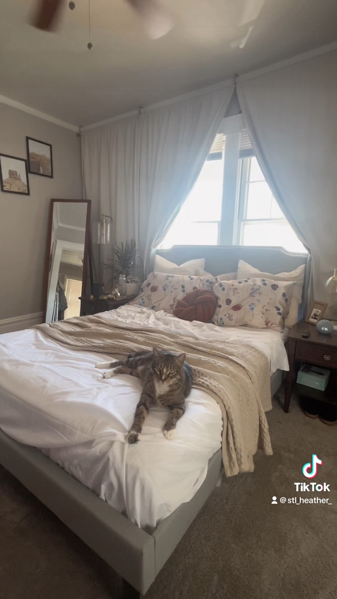 Bedroom Makeover is in full force!! Wall to Wall custom curtains that I DIY’d with blackout fabric from JoAnns. This project came in right at $100! 

#LTKhome #LTKstyletip #LTKunder100