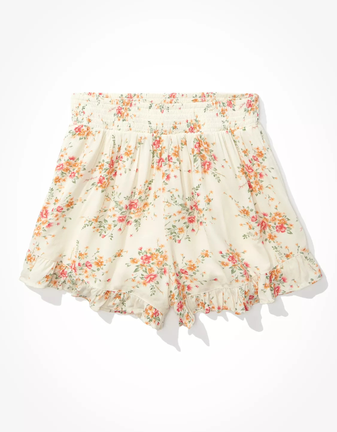 AE Floral Ruffle Runner Short | American Eagle Outfitters (US & CA)