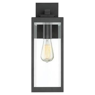 Quoizel Westover 1-Light Earth Black Outdoor Wall Lantern Sconce-WVR8406EK - The Home Depot | The Home Depot