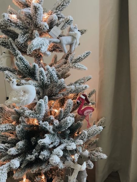 Small flocked Christmas tree for children. Soft felt ornaments. Christmas decor. 

#LTKkids #LTKHoliday #LTKSeasonal