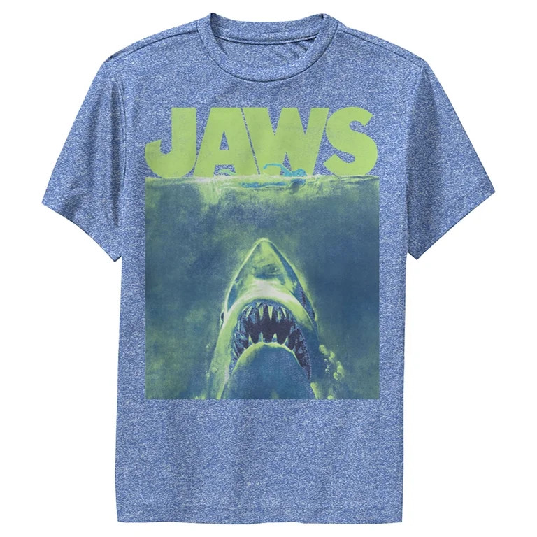 Boy's Jaws Neon Poster  Performance Graphic T-Shirt | Walmart (US)