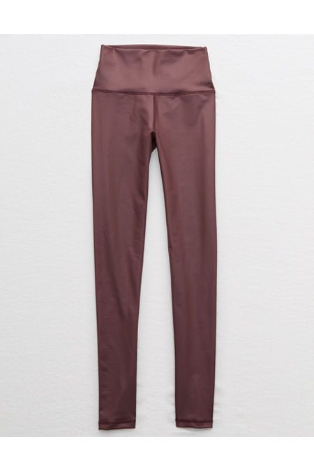 Aerie Play Shine High Waisted Legging Women's Maplewood XL | American Eagle Outfitters (US & CA)