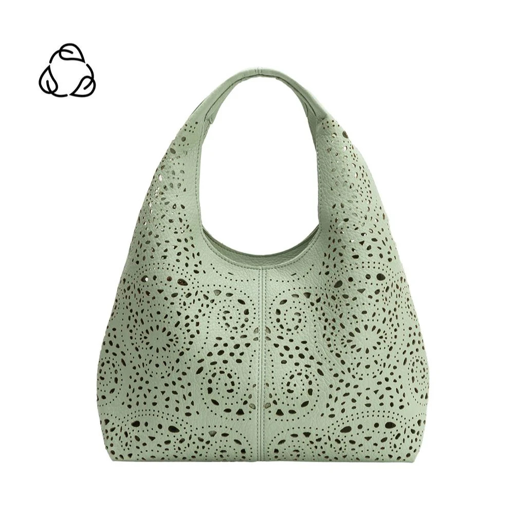 Mint Farrow Small Vegan Leather Tote Bag | Melie Bianco | Melie Bianco