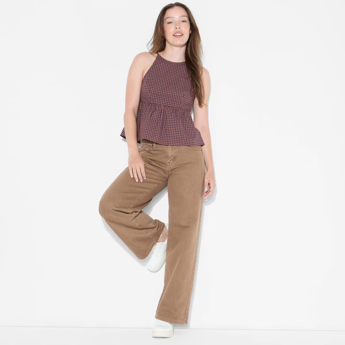 Women's High Neck Babydoll Halter Top - Wild Fable™ | Target