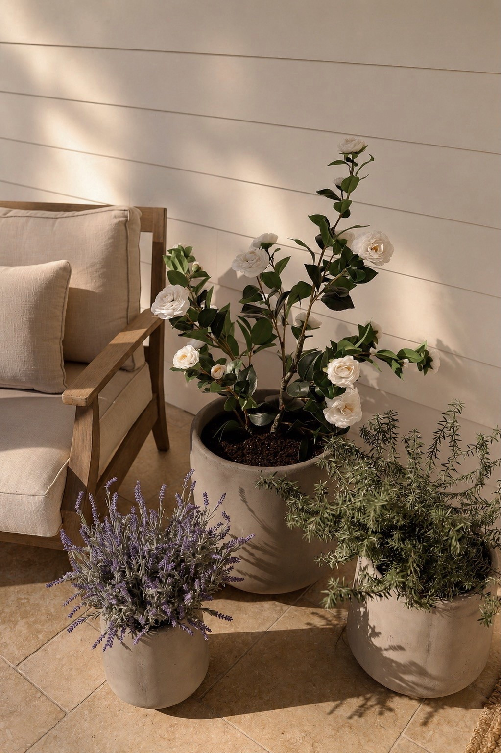 These planters are from Amazon and come in several sizes and colors! 🤎 I used the Buff Concrete color in the 15.3", 11.6", and 8.2" diameter set with the 21.7" tall planter.

Perfect for front porches, patios, entryways, and outdoor fall decorating 🍂

#LTKSaleAlert #LTKHome #LTKSeasonal