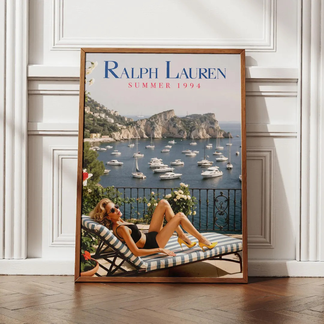 Fashion Magazine Ralph Lauren Wall Art PNG, Vintage Editorial Style Printable, Retro Fashion Art,... | Etsy (US)