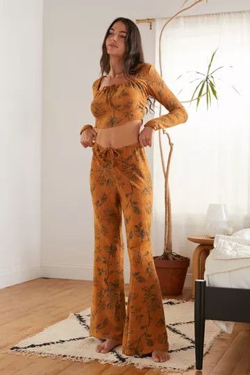 Out From Under Jasper Fuzzy Flare Pant - Winter Outfits | Urban Outfitters (US and RoW)