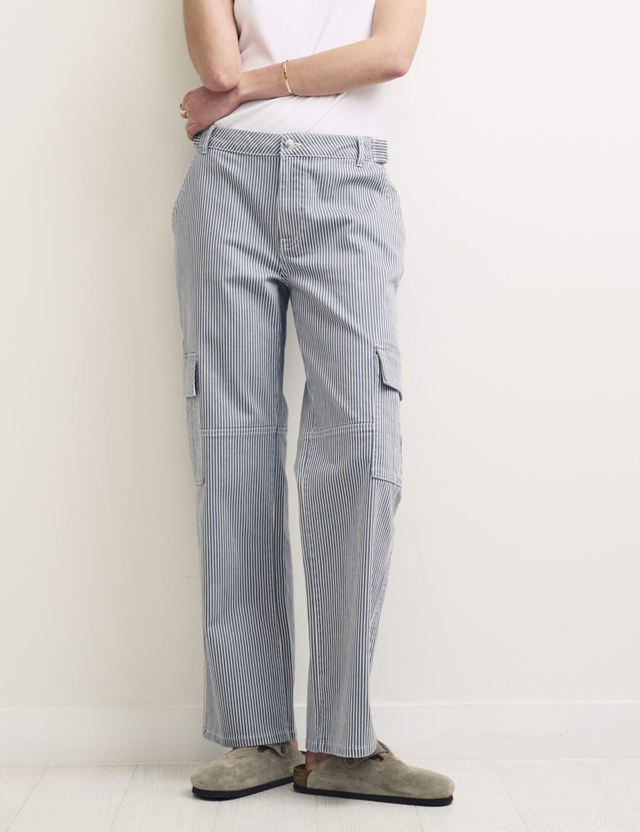 Striped Cargo Utility Jean | Nobody's Child