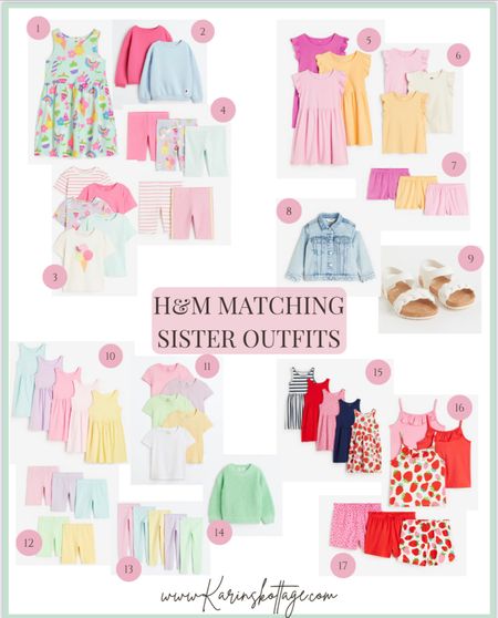 Matching sister outfits for spring from H&M @H&M

#LTKkids