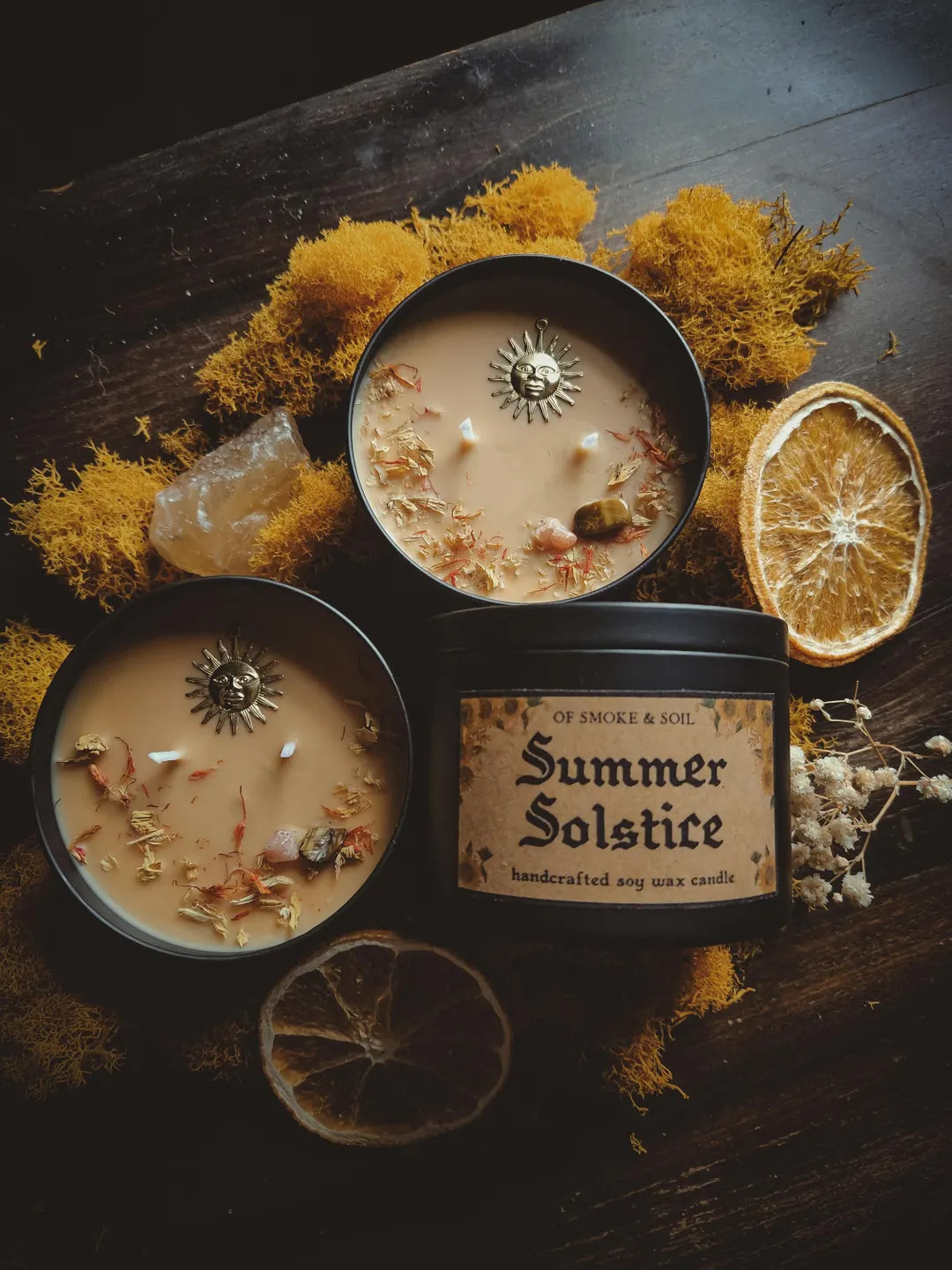 Summer Solstice Ritual Candle - Litha - 8 oz Soy Wax - Witchcraft - Sabbat - Midsummer - Orange | Etsy (US)