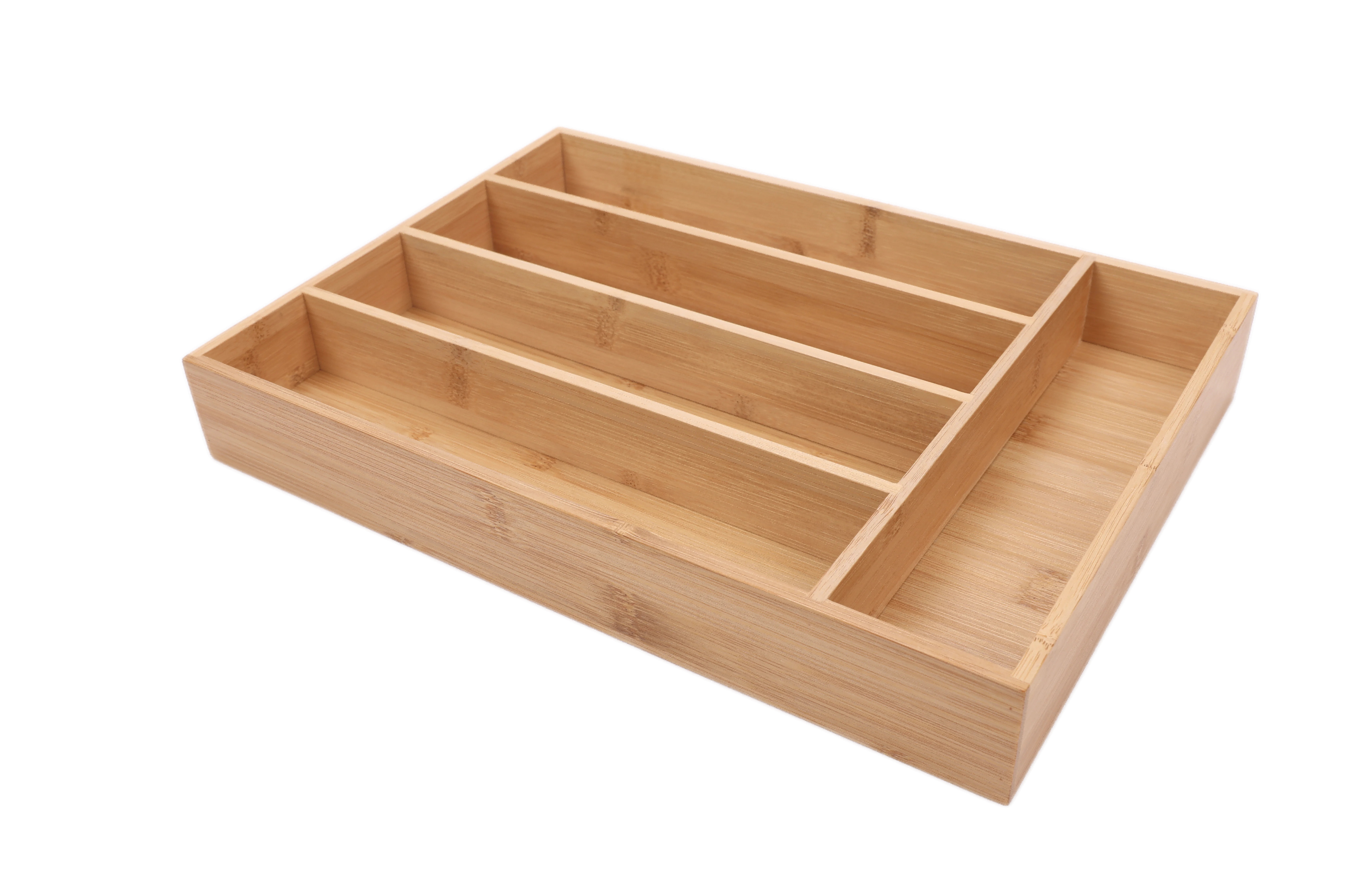 Better Homes & Gardens Natural Bamboo Silverware Organizer, 13.98in D x 10.04in W x 1.97in H | Walmart (US)