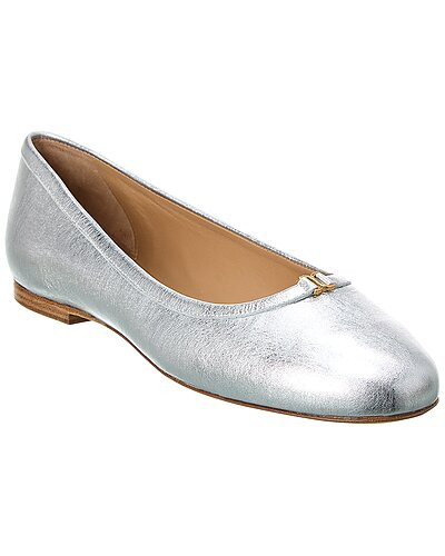 Marcie Metallic Leather Ballet Flat | Rue La La