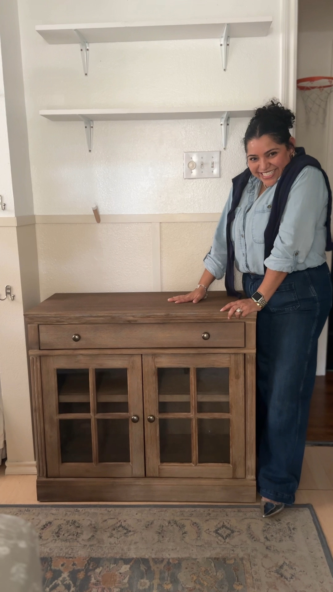 Experimentingwithdecor has big plans for this console. It’s going to be a purse station that she will be going able to use daily! 

#LTKHome #LTKVideo #LTKItBag