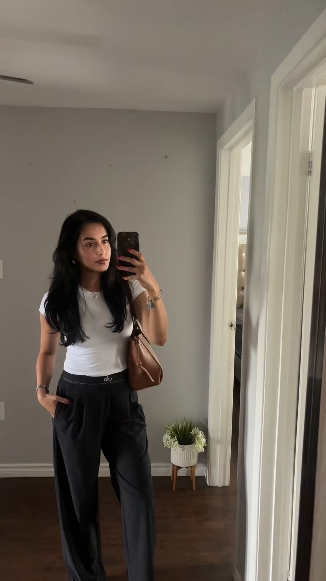 How I style my Alo Suit Up Trousers 