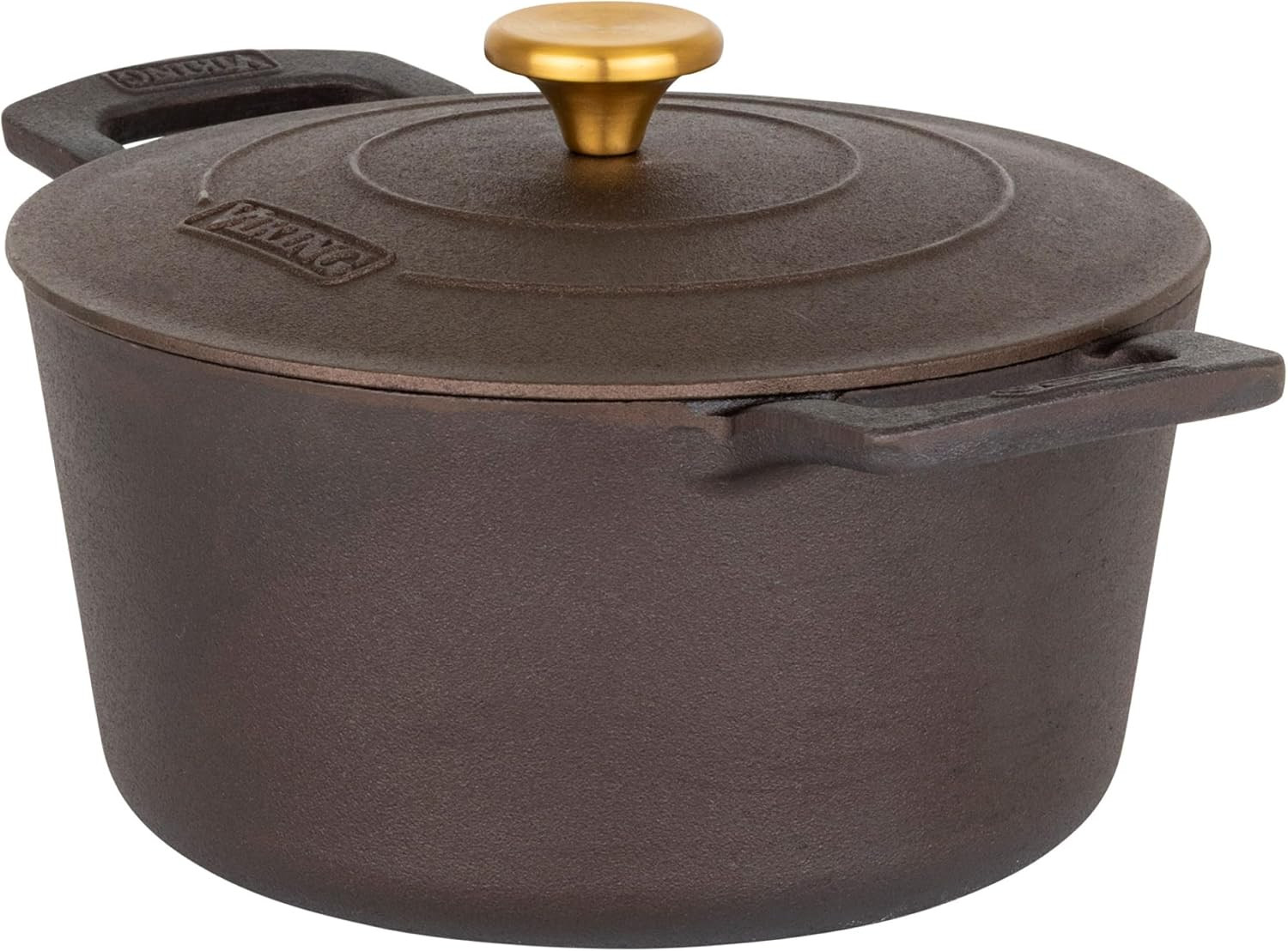 Viking Nonstick 5 Quart Dutch Oven with Self-Basting Lid, Bronze Cast Iron Cookware Pot, Made without PFAS, Induction Compatible, Oven Safe to 500F | Amazon (US)