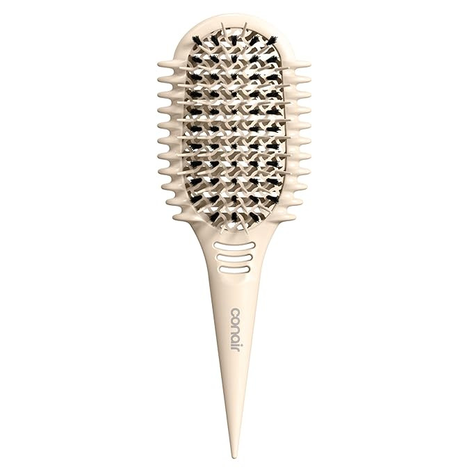 Conair Curl Define Pro Hair Brush for Curly Hair, Dual-Vent Design with Continuous Grooves, Mixed... | Amazon (US)