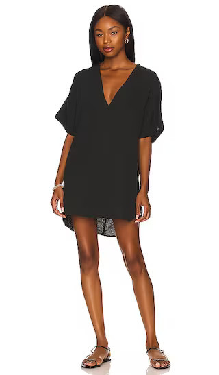 Bayside Black Tunic | Black Dress | Black Shirt Dress | Black Beach Dress | Black Cover Up | Revolve Clothing (Global)