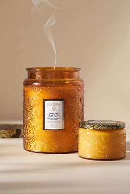 Voluspa Japonica Baltic Amber Glass Jar Candle​ | Anthropologie (US)