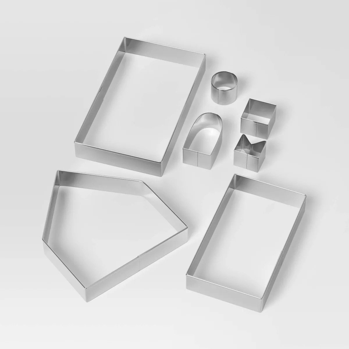 7pc Christmas Gingerbread House Cookie Cutter Silver - Wondershop™ | Target