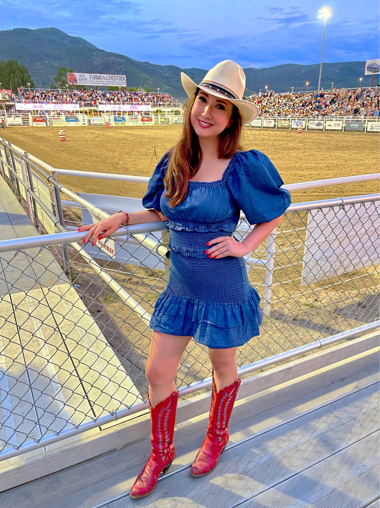 Headed to an outdoor rodeo this summer? Grab one of my favorite denim dresses on sale ❤️🤠💙 #OakleyRodeo

#LTKtravel #LTKSeasonal #LTKunder100