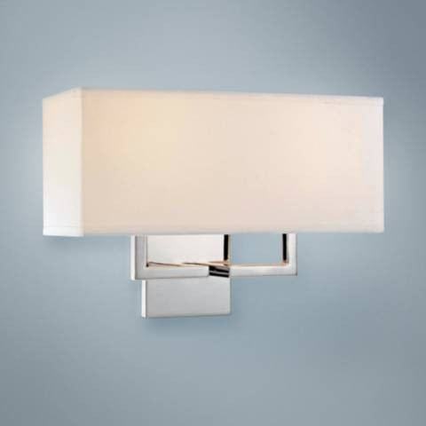 George Kovacs Rectangle Chrome 11" High Wall Sconce - #06771 | Lamps Plus | LampsPlus.com