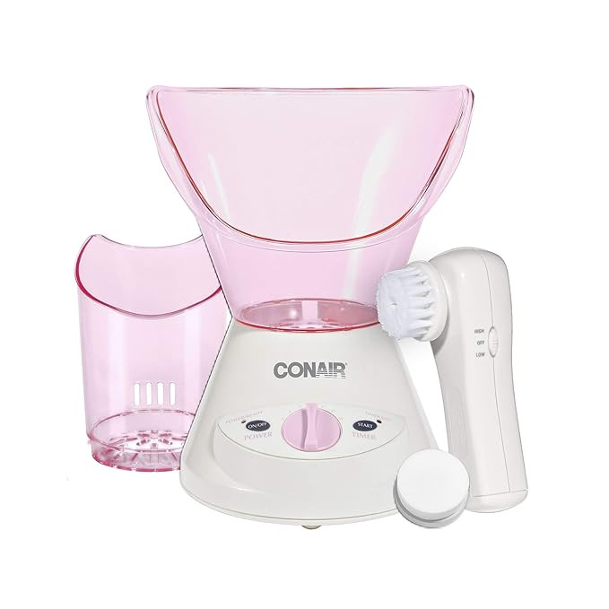 True Glow by Conair Gentle Mist Moisturizing Facial Steamer with Cleansing Brush | Amazon (US)