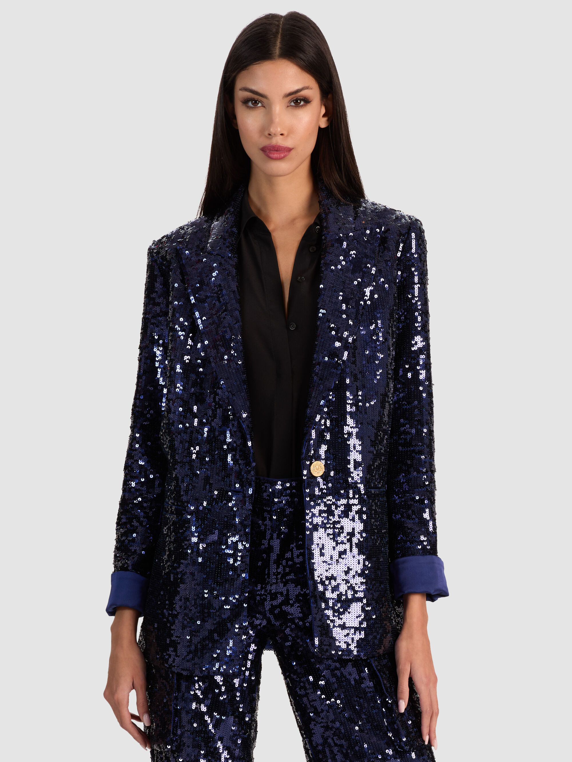 QUINCY SEQUIN BLAZER | Alice + Olivia