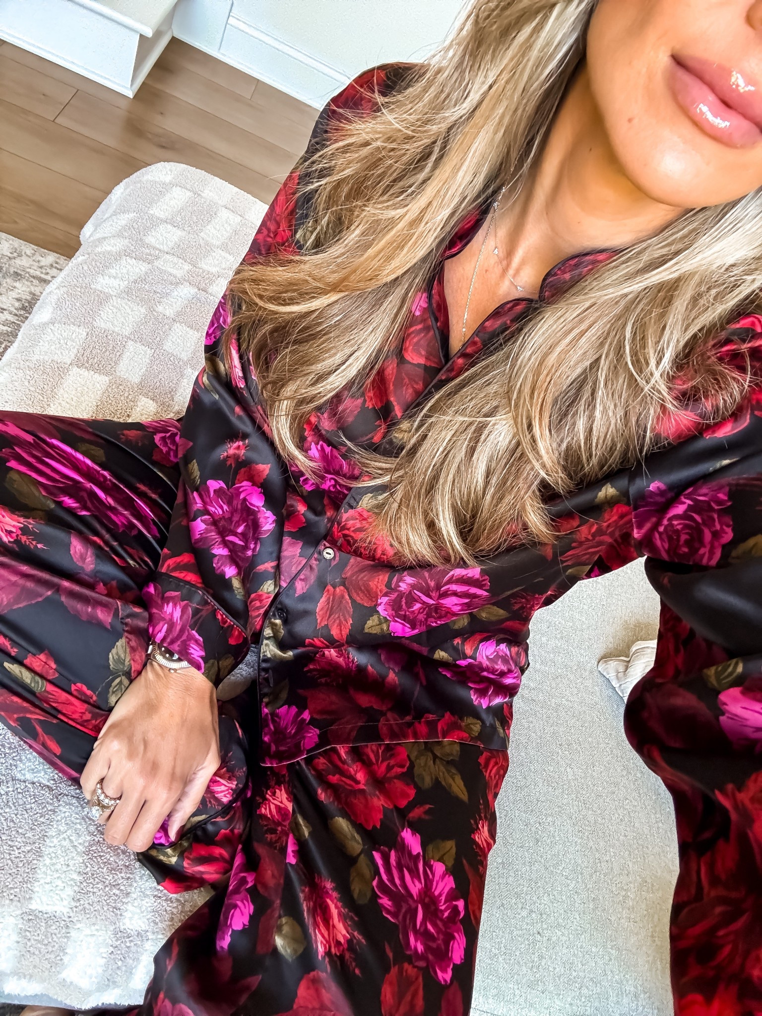 
These satin PJ is at the prettiest floral print they run true to size

#LTKMidsize #LTKSeasonal #LTKOver40