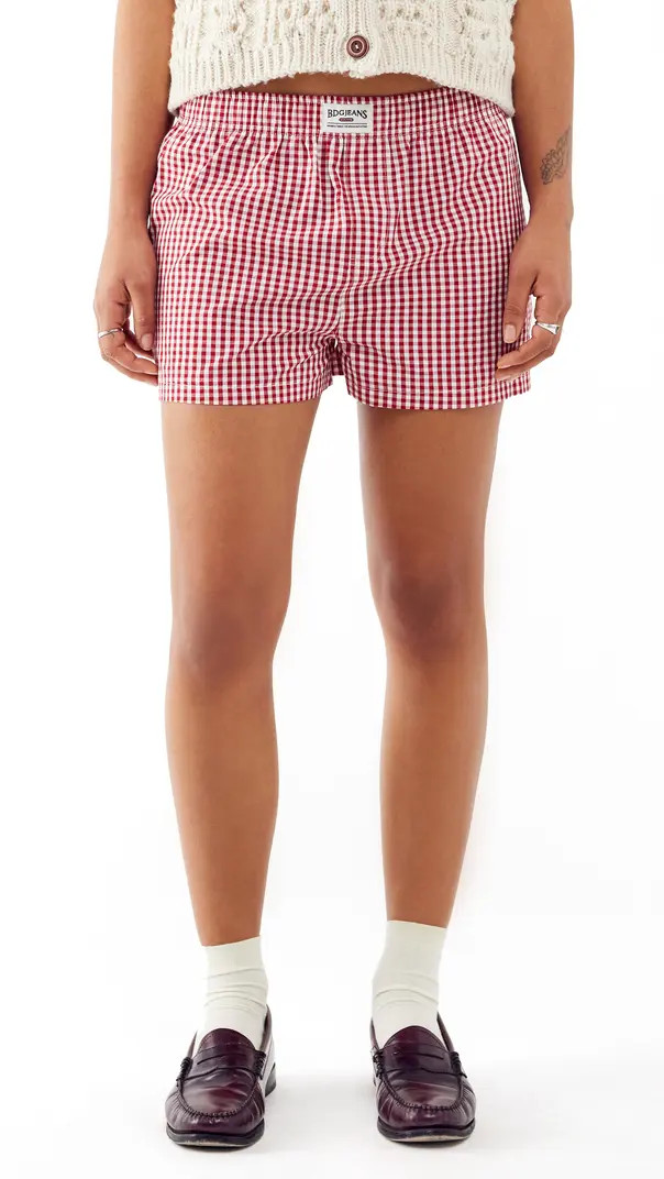 BDG Urban Outfitters Gingham Boxer Shorts | Nordstrom | Nordstrom