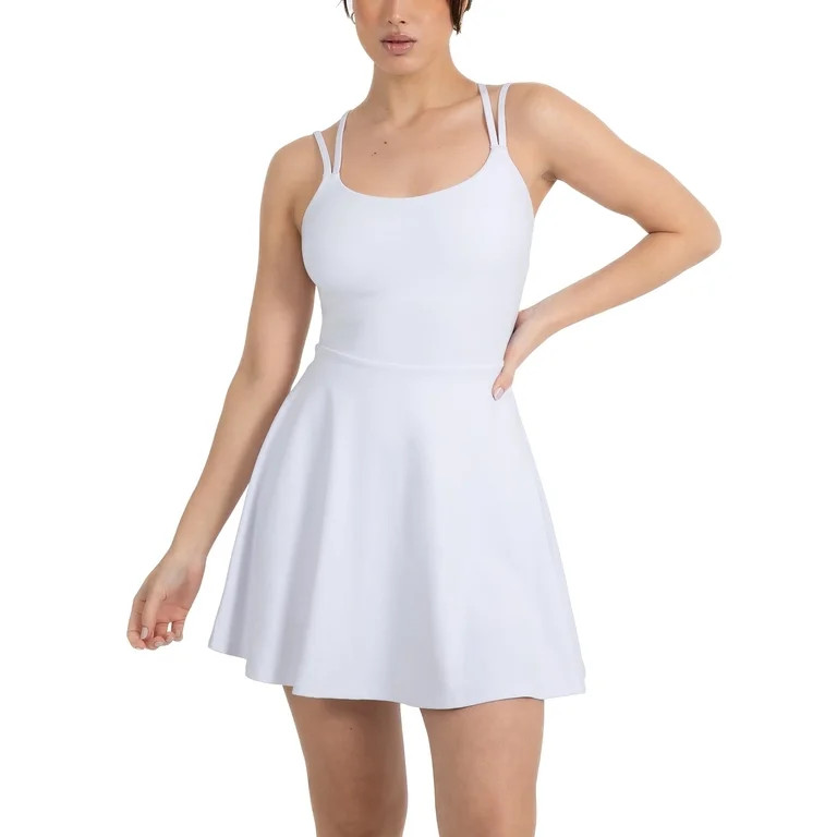 YITTY Active Women's UltraLuxe Strappy Tennis Dress with Built in Short, Athleisure, 4-Way-Stretc... | Walmart (US)