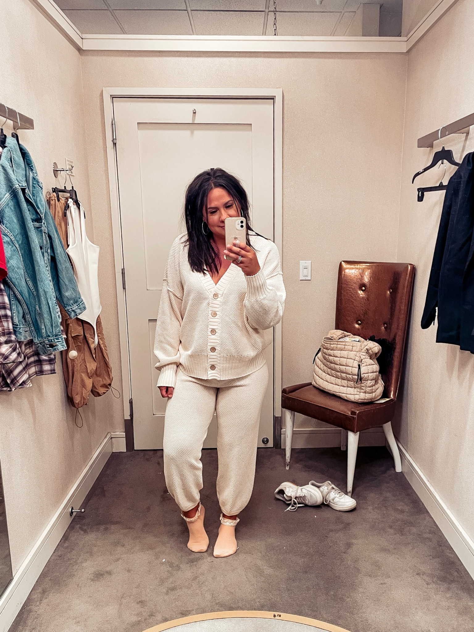 { cozy ❥

• free people Hailee Waffle Stitch Cardigan & Pants in Powder Sand - M 

Casual Midsize Style . Midsize Loungewear . free people beach . free people Set . Free People Style . Modern Rez Girl Aesthetic . Native American Content Creator } 

#LTKStyleTip #LTKMidsize #LTKSeasonal