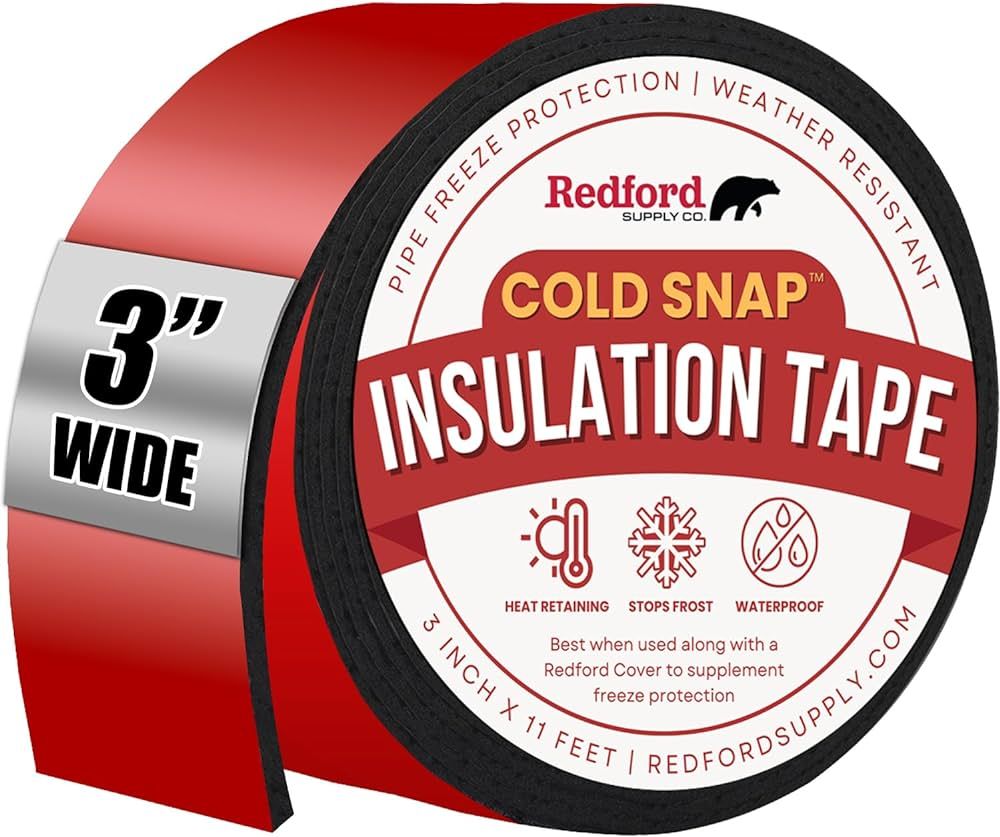 3 Inch Pipe Insulation Tape - Weather Resistant Water Pipe Wrap Tape - Outdoor Water Pipe Insulat... | Amazon (US)
