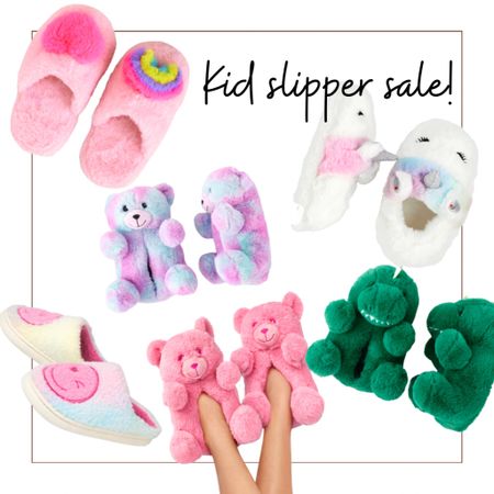 Kid slippers on sale. Some get an ADDITIONAL discount with code GIMME30. 

#LTKHolidaySale #LTKGiftGuide #LTKkids