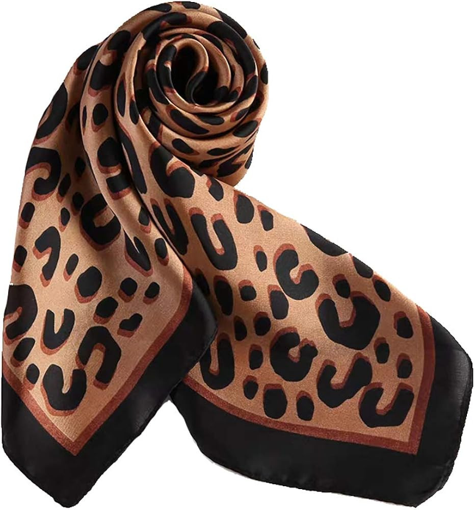 ANDANTINO 100% Mulberry Silk Square Scarf for Hair-25.6" X25.6'' Women Men Natural Silk Neckerchi... | Amazon (US)