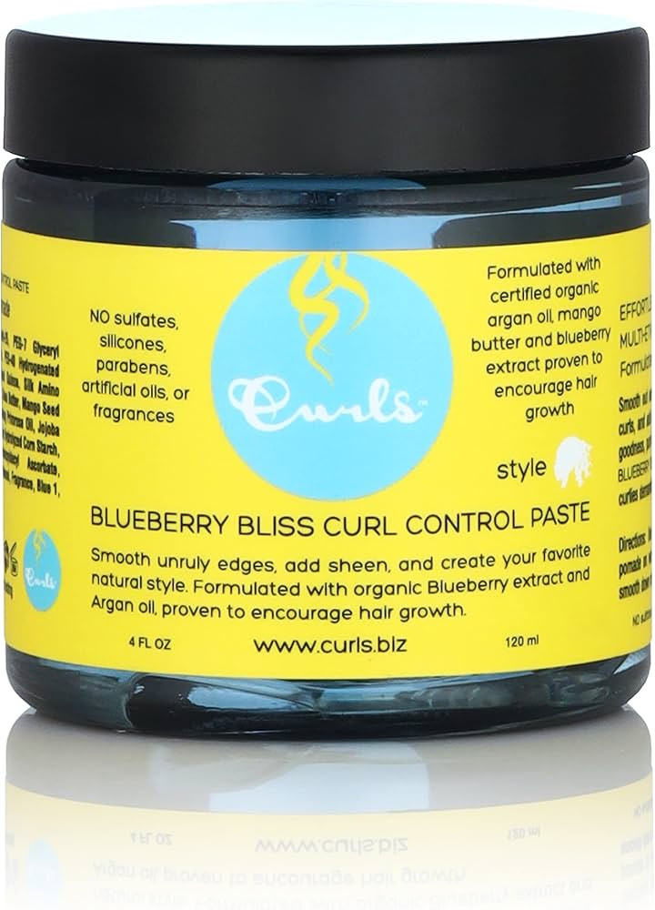 Curls Blueberry Bliss Control Paste - 4 fl oz, For Wavy, Curly, and Coily Hair Types, Smoothes Ou... | Amazon (US)