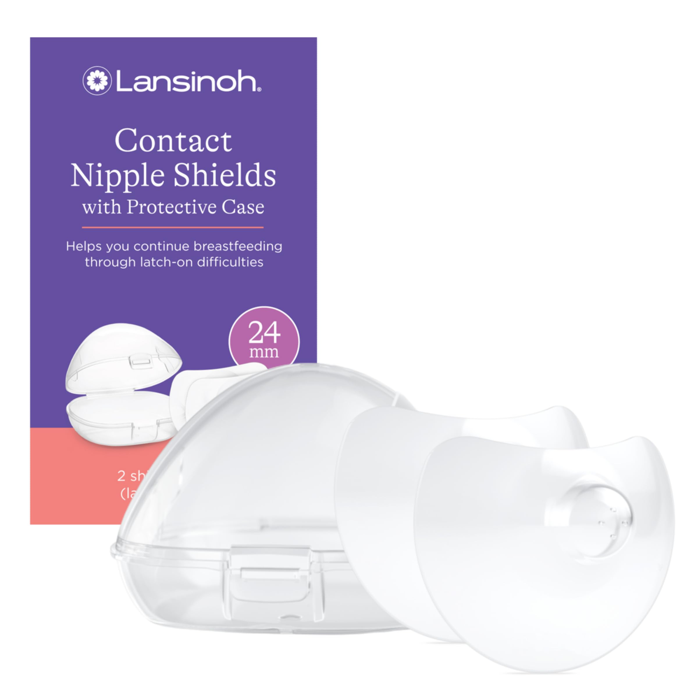 Lansinoh Contact Nipple Shields for Nursing Mothers, Ultra-Thin Soft & Flexible Medical-Grade Sil... | Amazon (US)