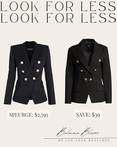 Balmain blazer look for less from Walmart! 

#LTKworkwear #LTKfindsunder50 #LTKstyletip