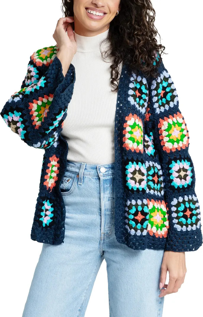 SAACHI Granny Square Crochet Cardigan | Nordstromrack | Nordstrom Rack