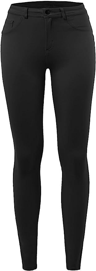A2Y Women's Comfort Mordern Stretch Skinny Ponte Pants (S-3XL) at Amazon Women’s Clothing store | Amazon (US)