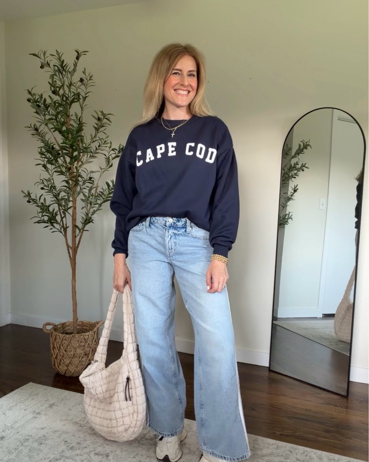 Graphic sweatshirt for $12! Fleece lined. I got a size medium, relaxed fit. Choose from Cape Cod, Hamptons, Miami, or Maine. #walmartfashion

#LTKOver40