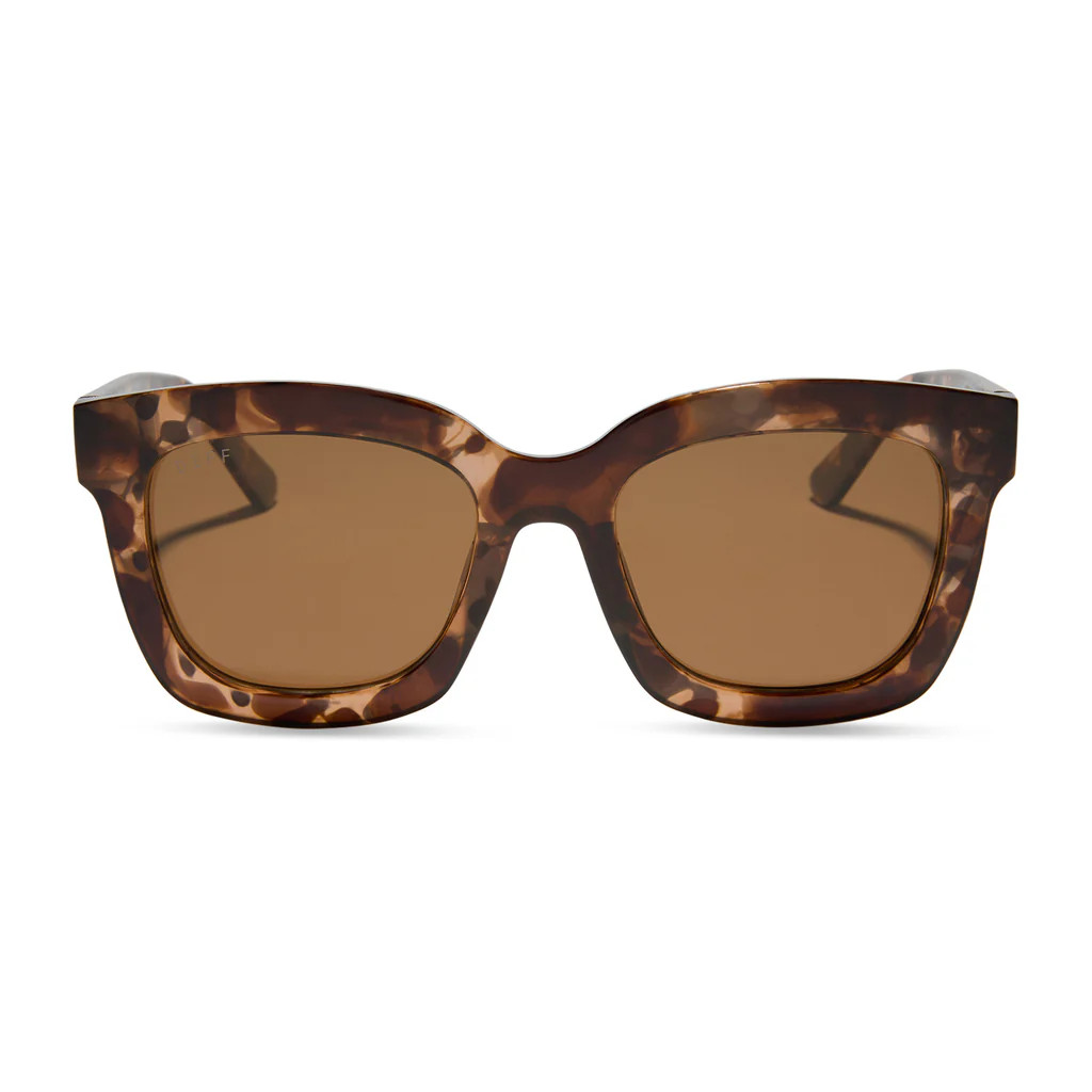 KRISTA HORTON - THE KAMP + HIMALAYAN TORTOISE + BROWN + POLARIZED SUNGLASSES | DIFF Eyewear